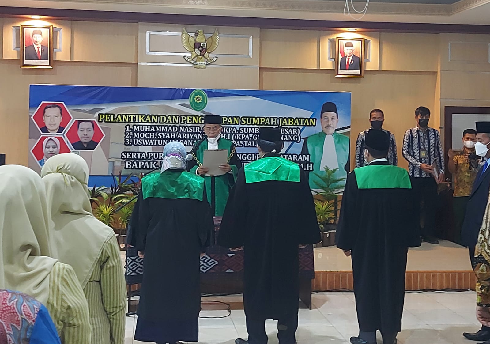 Pa Bangli Ikuti Pembinaan Dan Pelantikan Serta Purnabakti Hakim Tinggi