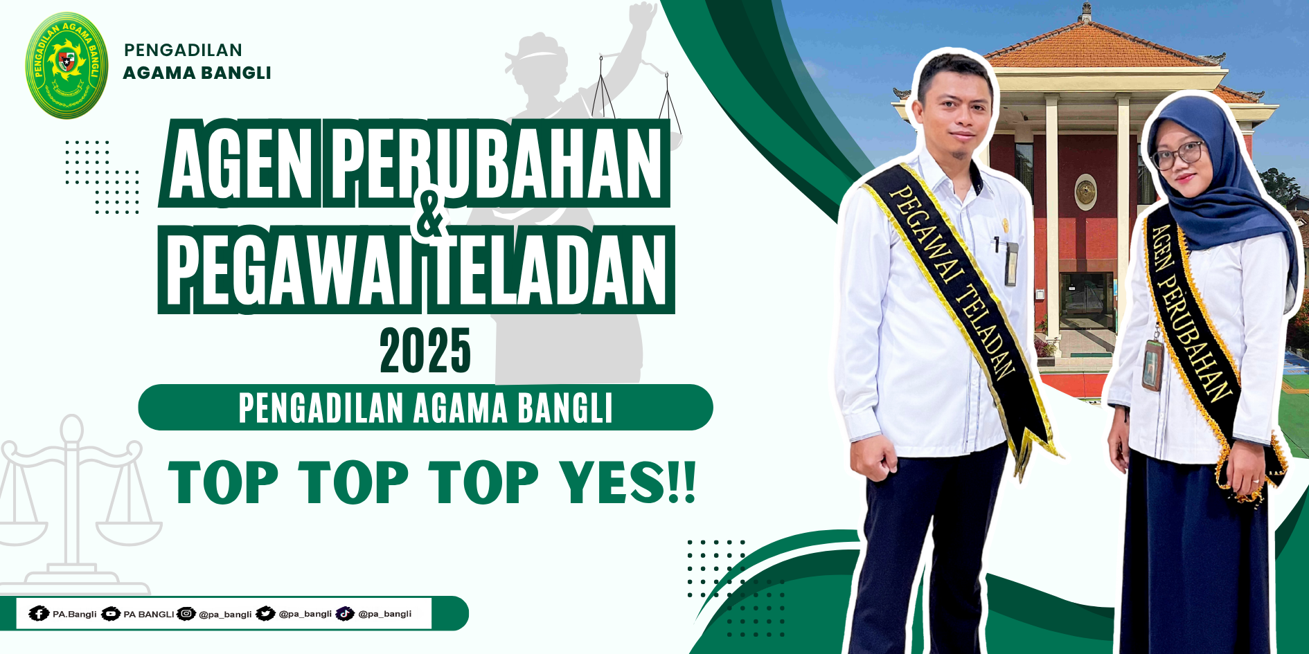 Agen Perubahan dan Pegawai Teladan Tahun 2025
